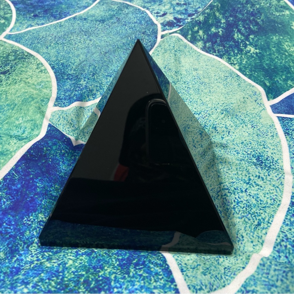 Black crystal pyramid